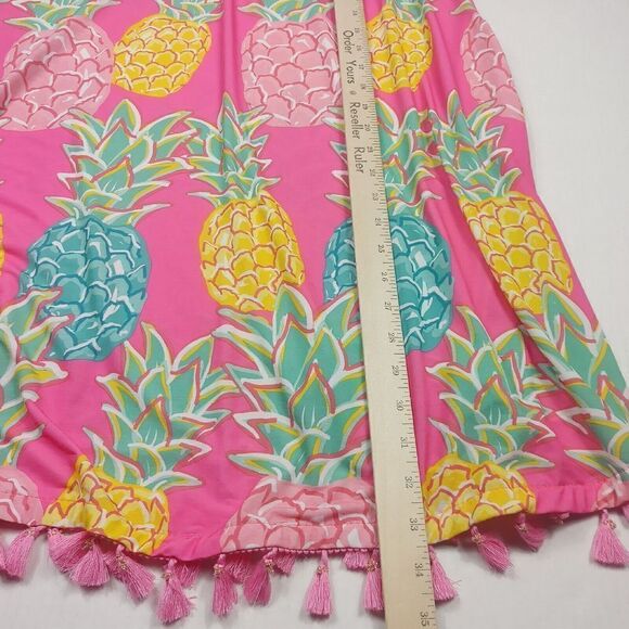 Simply Southern Stretchy Sleeveless Dress Pineapple Print Summer Pullover Small - Picture 5 of 10